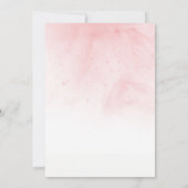 ベビーシャワーヴィンテージエレガントフローラ水彩 招待状 (裏面)