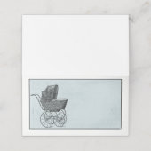 ベビーシャワーヴィンテージベビーベビーカーPram プレイスカード (外部開封)
