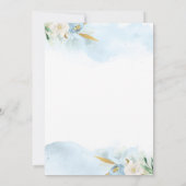 ベビーシャワー付きのツインボーイテディベア 招待状 (裏面)