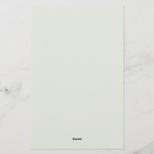 ベビーシャワー価格ゲームの緑の葉を推測 便箋 (裏面)