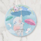 ベビーシャワー傘エレファントバンニー フェイバータグ (正面)