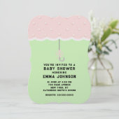 ベビーシャワー傘 招待状 (スタンド正面)