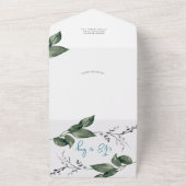 ベビーシャワー全て一つの招待状 オールインワン招待状 (外側)