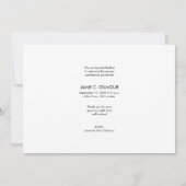 ベビーシャワー写真コラージュシンプル サンキューカード (裏面)