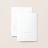 ベビーシャワー写真テンプレートサンキューティーユー金ゴールドカード 箔カード (裏面封筒付き)