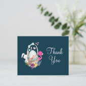 ベビーシャワー卵、フラインゴ、バニーパーティー感謝してい ポストカード (スタンド正面)