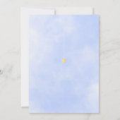 ベビーシャワー取り消しブルーシャワー(郵便) 招待状 (裏面)