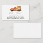 ベビーシャワー囲いカードによる秋のトラック駆動 エンクロージャーカード (正面/裏面)