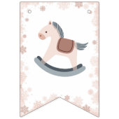 ベビーシャワー外は冷たいニュートラルクリームバナー バンティングフラッグ (第1の旗)