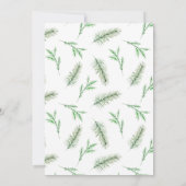 ベビーシャワー外は寒い招待状 招待状 (裏面)