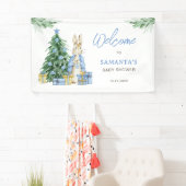 ベビーシャワー外は寒い歓迎 横断幕 (インサイチュ)