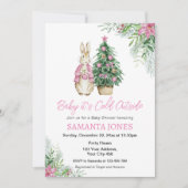 ベビーシャワー外は寒い 招待状 (正面)