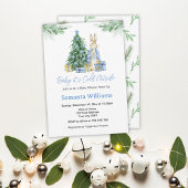 ベビーシャワー外は寒い 招待状