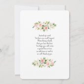 ベビーシャワー女の子バルーン招待状 招待状 (裏面)