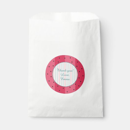 ベビーシャワー好みバッグ"スイカ傘" フェイバーバッグ (正面)