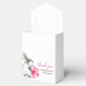 ベビーシャワー好みパッケージング水の色のバンニー フェイバーボックス (オープン)