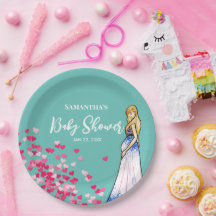 ベビーシャワー妊娠中の女性ロングドレスハート