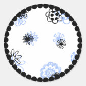 ベビーシャワー封筒用シール ラウンドシール (正面)