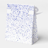 ベビーシャワー少年ブルーホワイトコウノトリのモノグラム フェイバーボックス (裏面サイド)