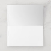 ベビーシャワー少年ベアーブルーホワイトプレイド プレイスカード (内部開封)