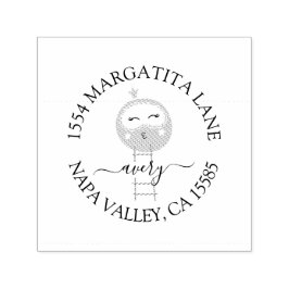 ベビーシャワー差出人住所自己インキングスタンプ セルフインキングスタンプ