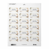 ベビーシャワー差出人住所 ラベル (フルシート)