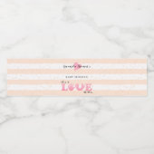 ベビーシャワー愛ベビーガール ペットボトルラベル (シングルラベル)