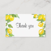 ベビーシャワー感謝していを浴びる エンクロージャーカード (正面)