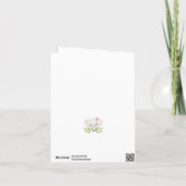 ベビーシャワー感謝カード | かわいいサファリの友達 サンキューカード (裏面)