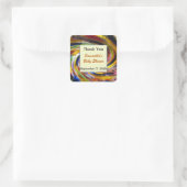 ベビーシャワー感謝祭 ジェンダー ニュートラル カラフル スクエアシール (バッグ)