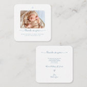 ベビーシャワー感謝 DIY カラー スクリプト ノートカード (正面/裏面)