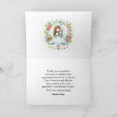 ベビーシャワー折り畳みサンキューカード カード (内部)