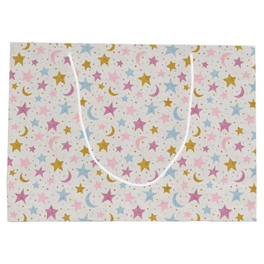 ベビーシャワー抱き枕 – トゥインクルトゥインクルトワイライト ラージペーパーバッグ (裏面)