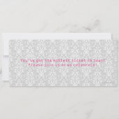 ベビーシャワー招待チケット（女の子） 招待状 (裏面)