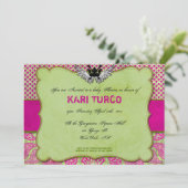 ベビーシャワー招待状とアーバン&お尻! 招待状 (スタンド正面)