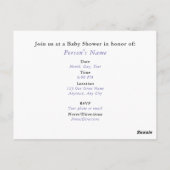 ベビーシャワー招待状のポストカード HAMbyWG ポストカード (裏面)