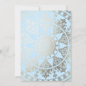 ベビーシャワー招待状の金ゴールドホイルのカスタム色 招待状 (裏面)