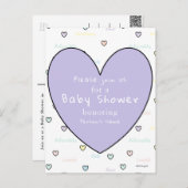 ベビーシャワー招待状はがきHAMbyWG ポストカード (正面/裏面)