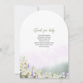 ベビーシャワー招待状は愛らしい顔をしている。 招待状 (裏面)