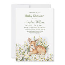 ベビーシャワー招待状は愛らしい顔をしている。