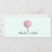 ベビーシャワー招待状アドベンチャー待ち 招待状 (裏面)