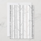 ベビーシャワー招待状ウッドランド動物森の少年 招待状 (裏面)