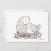 ベビーシャワー招待状カスタムベビーシャワー招待状 招待状 (裏面)