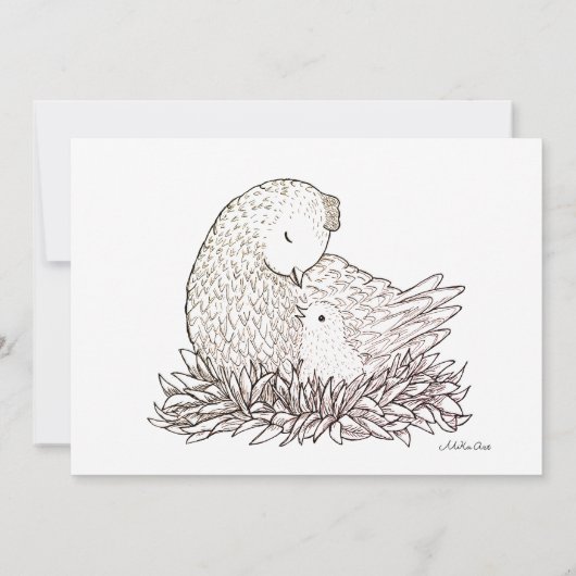 ベビーシャワー招待状カスタムベビーシャワー招待状 招待状 (裏面)