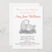 ベビーシャワー招待状カスタムベビーシャワー招待状 招待状 (正面/裏面)