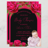 ベビーシャワー招待状カード (正面/裏面)