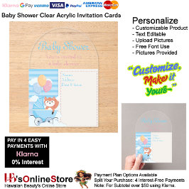 ベビーシャワー招待状カード アクリル招待状