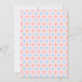 ベビーシャワー招待状カード | ピクセル織り 招待状 (裏面)