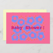 ベビーシャワー招待状カード 招待状 (正面/裏面)