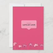 ベビーシャワー招待状カード 招待状 (裏面)